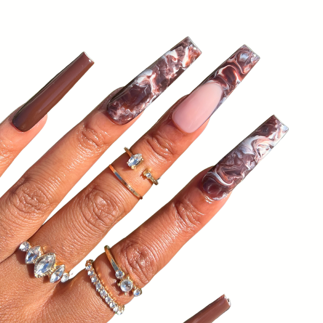 Brown Pin Marble | The Adorned Claw